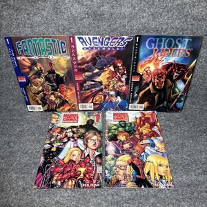 Lot of 5 Marvel Mangaverse Comics, Ghost Rider, Avengers, Fantastic Four‎